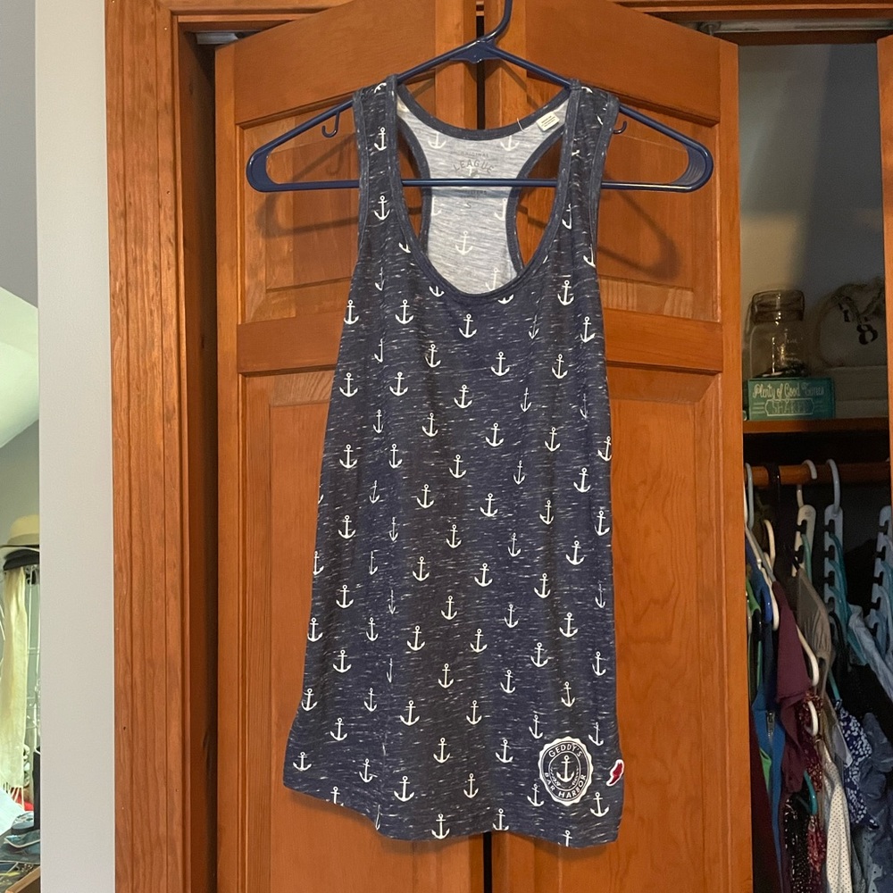 Racerback Anchor Tank Top